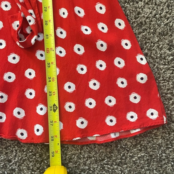 Boden Jessica Red Poppy Spot A-Line Cottagecore Dress with Tie Sash Size 6 - Picture 9 of 9